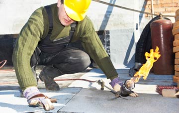 Llanbrynmair flat roof construction